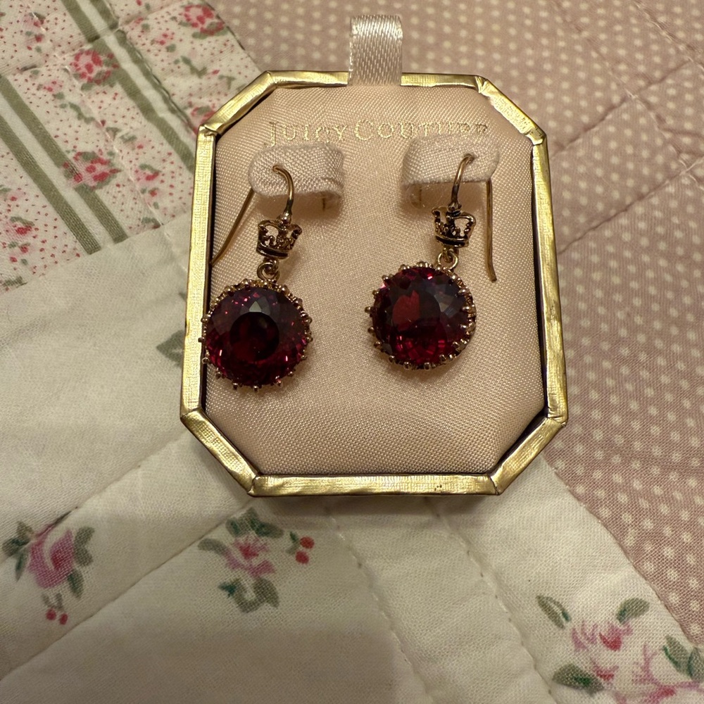 Juicy Couture Red Earrings